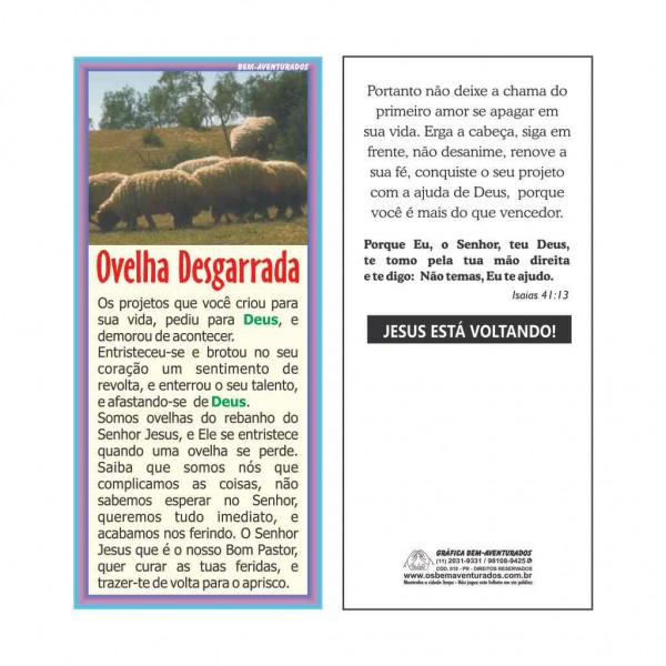 Folheto: Ovelha Desgarrada