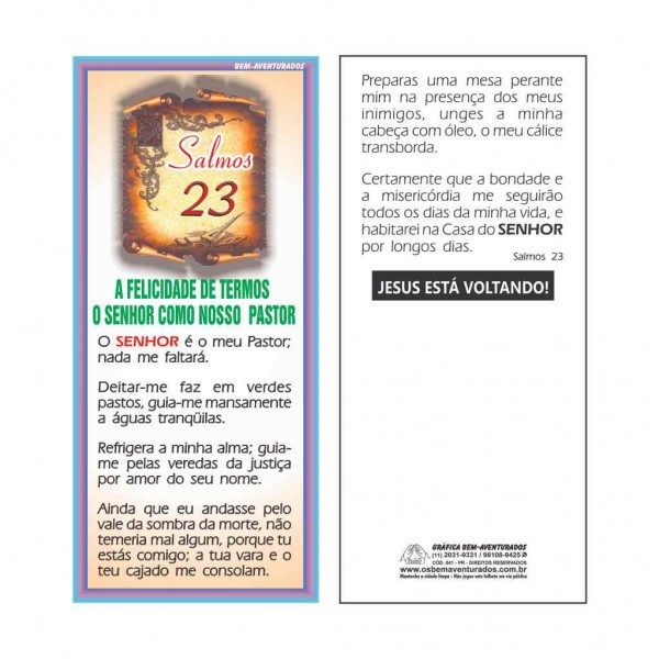 Folheto: Salmos 23
